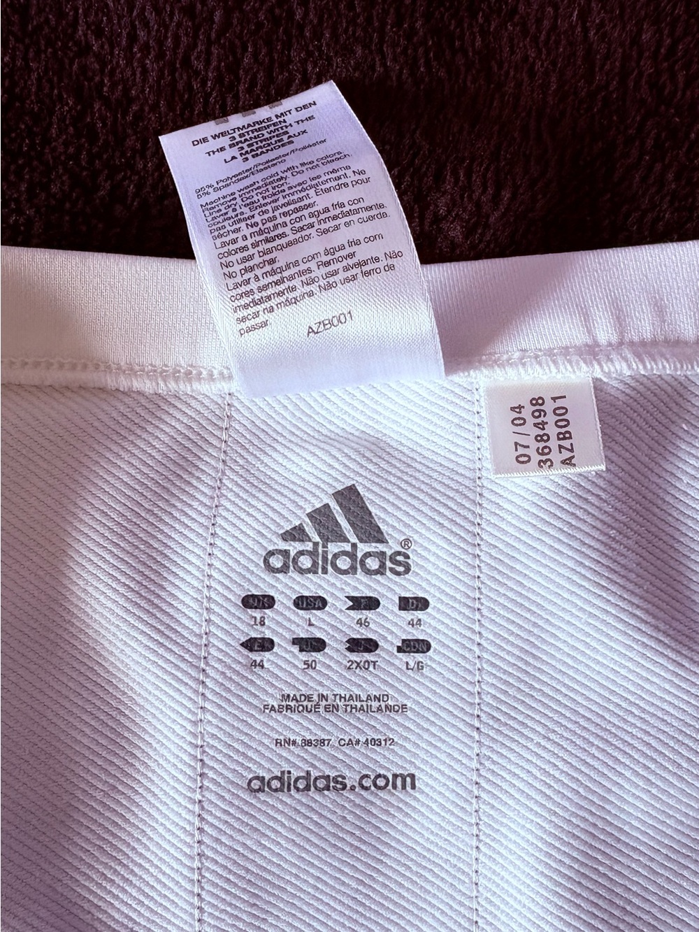 Adidas ClimaLite Y2K rare centered 3 stripes white tennis golf skirt skort L VGC - Picture 4 of 8